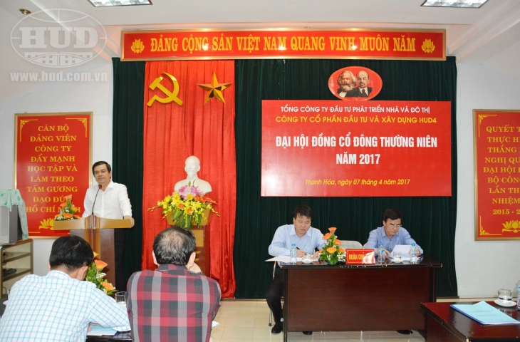 Công ty HUD4 tổ chức Đại hội đồng Cổ đông thường niên năm 2017
