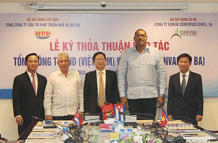 Tổng công ty HUD ký thỏa thuận hợp tác với Công ty DINVAI CONSTRUCCIONES - CUBA