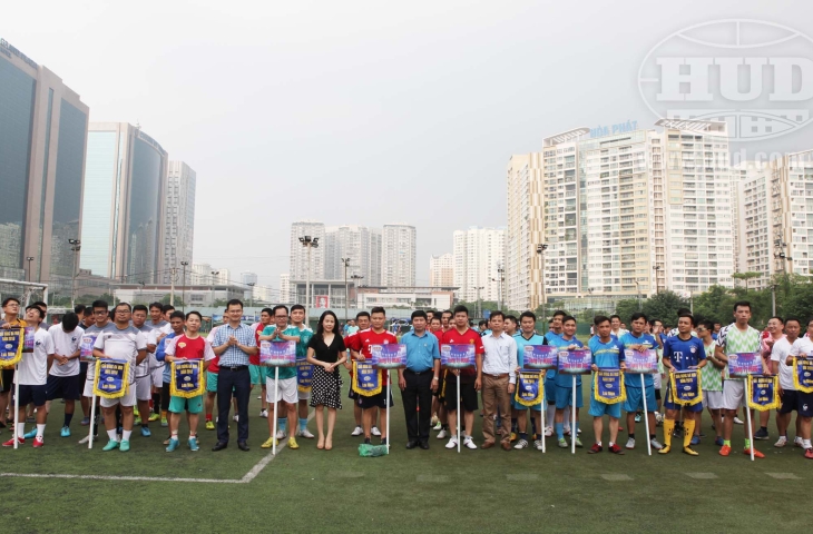 Khai mạc giải bóng đá HUD năm 2018