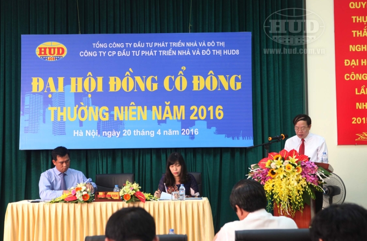 Công ty HUD8 tổ chức Đại hội đồng cổ đông thường niên năm 2016