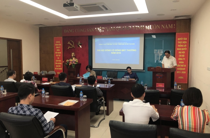 Công ty HUD6  tổ chức Đại hội đồng cổ đông bất thường năm 2018