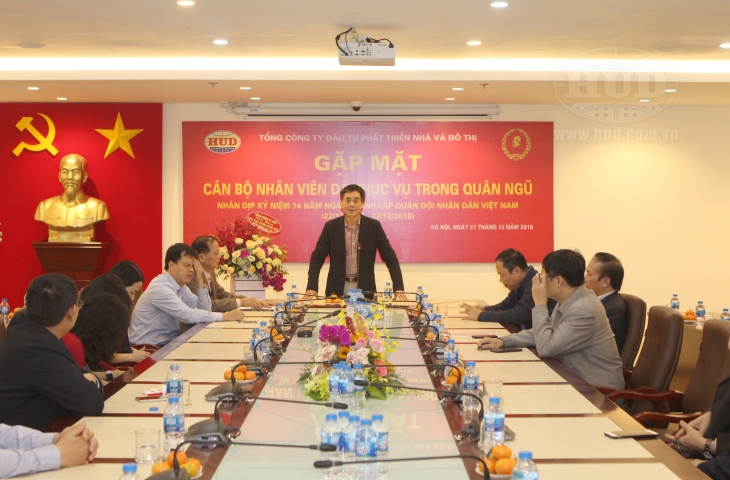 Tổng công ty HUD gặp mặt cán bộ nhân viên đã phục vụ trong quân ngũ nhân ngày 22/12/2018