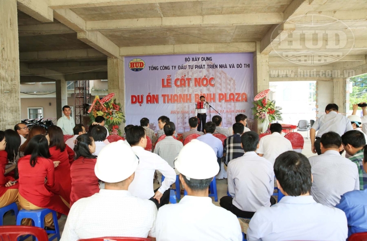 Tổng công ty HUD tổ chức Lễ cất nóc công trình Thanh Bình Plaza