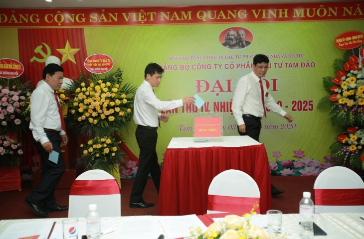 Đại hội Đảng bộ Công ty cổ phần đầu tư Tam Đảo tổ chức bầu trực tiếp Bí thư tại Đại hội