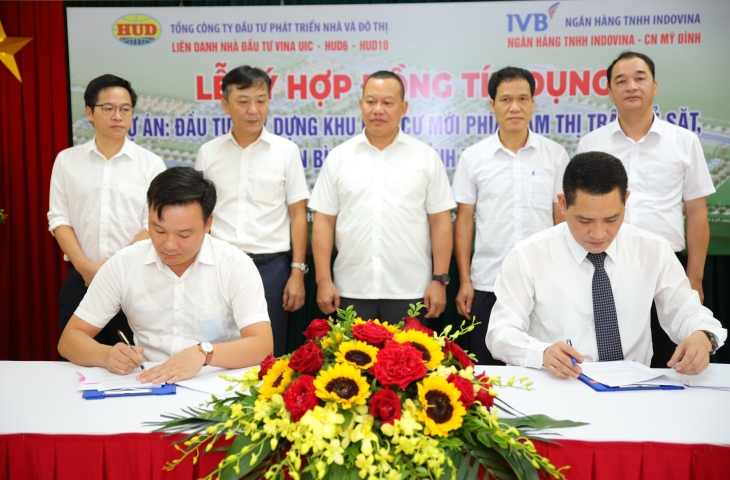 Liên danh VINA UIC – HUD6 – HUD10 và Ngân hàng IVB ký kết hợp đồng tín dụng triển khai Dự án Bình Giang, tỉnh Hải Dương