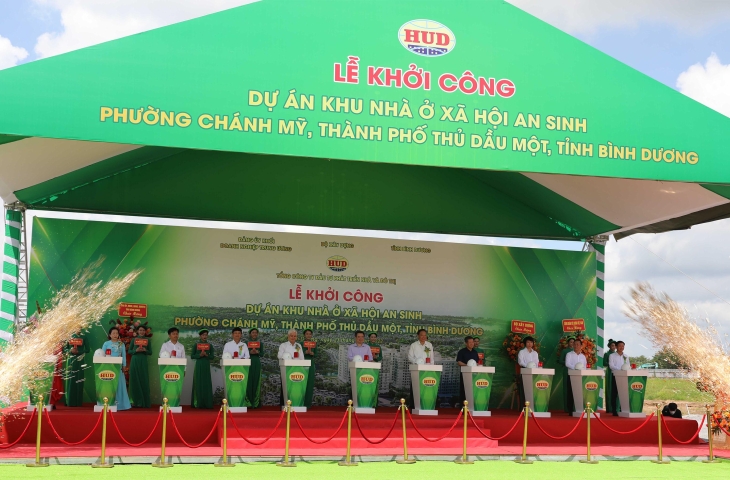 Tổng công ty HUD tổ chức khởi công xây dựng Dự án Khu nhà ở xã hội An Sinh tại tỉnh Bình Dương