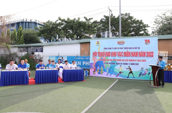 Hội thao HUD khu vực miền Nam năm 2022 Chào mừng Đại hội Công đoàn các cấp tiến tới Đại hội Công đoàn Tổng công ty HUD nhiệm kỳ 2023-2028