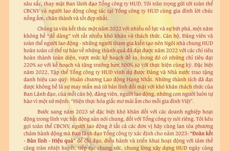 Thư chúc Tết nhân dịp xuân Quý Mão 2023