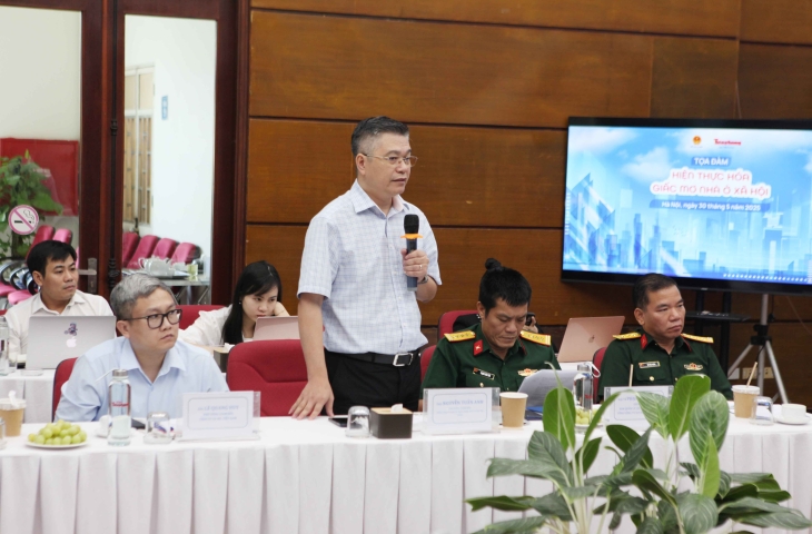 Lãnh đạo Tổng công ty HUD đề xuất kiến nghị tại Hội thảo trực tuyến về nhà ở xã hội