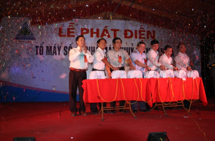 Phát điện tổ máy số 1 - Nhà máy thủy điện Nậm La