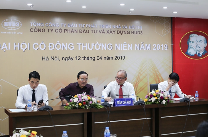 Công ty HUD 3 - Đại hội cổ đông thường niên năm 2019 thành công tốt đẹp