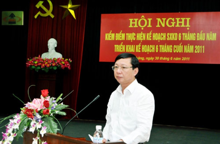 Hội nghị kiểm điểm thực hiện Kế hoạch SXKD 6 tháng đầu năm, triển khai kế hoạch 6 tháng cuối năm 2011