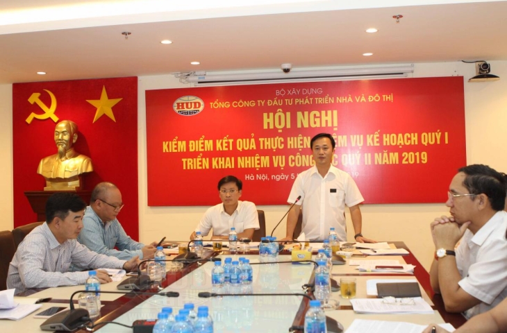Tổng công ty HUD tổ chức Hội nghị kiểm điểm kết quả thực hiện nhiệm vụ kế hoạch Quý I và triển khai nhiệm vụ công tác Quý II năm 2019