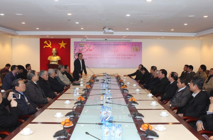 Tổng công ty HUD tổ chức gặp mặt chúc tết nguyên lãnh đạo, cán bộ hưu trí của Tổng công ty