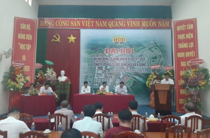 Công ty Cổ phần Đầu tư và xây dựng HUD Kiên Giang tổ chức Đại hội đồng cổ đông năm 2019