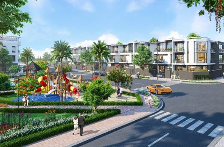 Không gian sống xanh tại Đông Tăng Long - Lộc An