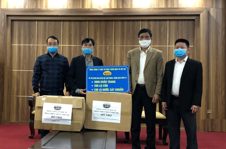 HUD tiếp tục hỗ trợ trang bị bảo hộ phòng chống dịch bệnh Covid-19 cho một số địa phương