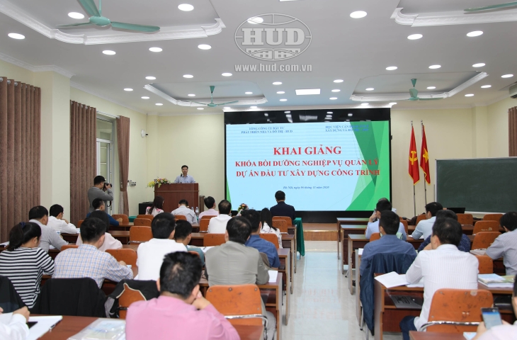 Tổng công ty HUD phối hợp với Học viện cán bộ Quản lý xây dựng và đô thị tổ chức khóa học “Bồi dưỡng quản lý dự án đầu tư” năm 2020