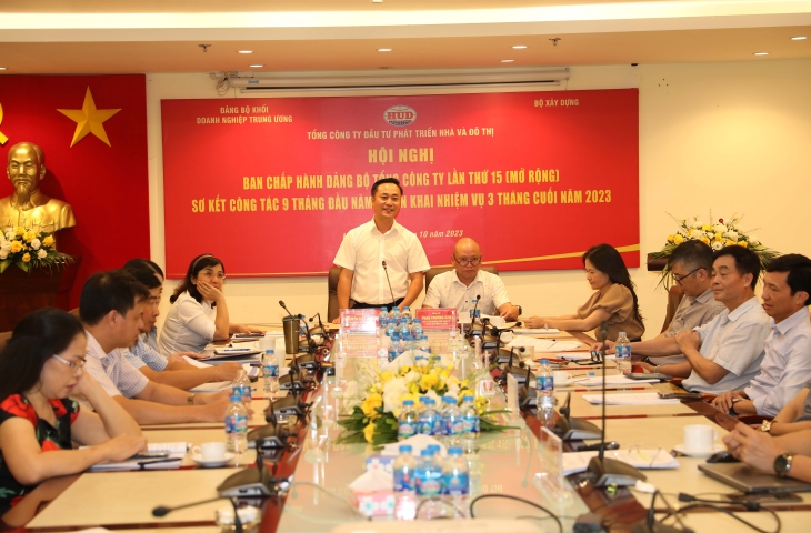 Ban Chấp hành Đảng bộ HUD tổ chức Hội nghị lần thứ 15 khóa V, nhiệm kỳ 2020 - 2025