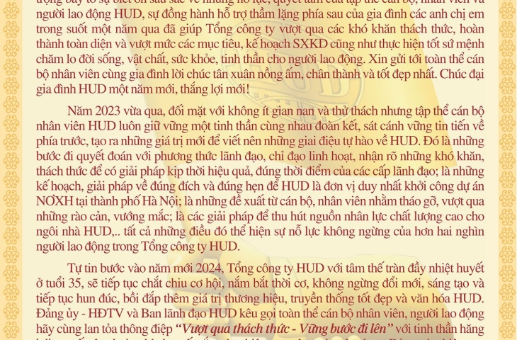 Thư chúc Tết Nhân dịp xuân Giáp Thìn 2024