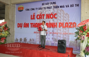 Tổng công ty HUD tổ chức Lễ cất nóc công trình Thanh Bình Plaza