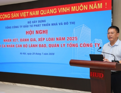 Tổng công ty HUD tổ chức Hội nghị nhận xét, đánh giá, xếp loại năm 2025 đối với cá nhân cán bộ lãnh đạo, quản lý Tổng công ty