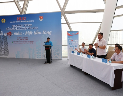 Tổng công ty HUD lan tỏa yêu thương qua chương trình hiến máu tình nguyện năm 2026