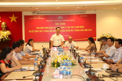 Ban Chấp hành Đảng bộ HUD tổ chức Hội nghị lần thứ 15 khóa V, nhiệm kỳ 2020 - 2025