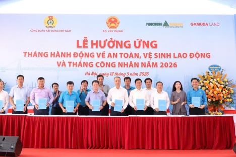 Tổng công ty HUD tham gia Hưởng ứng Tháng hành động về An toàn, vệ sinh lao động và Tháng Công nhân năm 2026