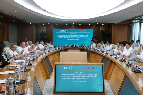 HUD và BIDV ký kết Thỏa thuận hợp tác toàn diện giai đoạn 2026-2030