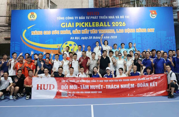 Tổng công ty HUD tổ chức Giải Pickleball năm 2026