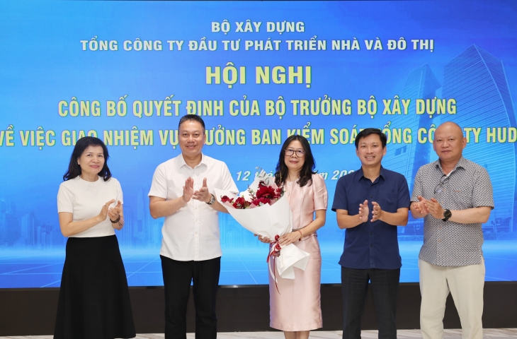Hội nghị công bố quyết định của Bộ trưởng Bộ Xây dựng về việc giao nhiệm vụ Trưởng ban Kiểm soát Tổng công ty HUD