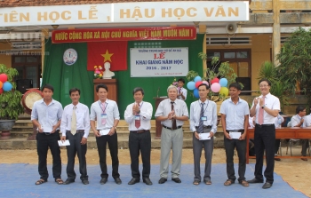 Đảng bộ Tổng công ty thực hiện hoạt động an sinh xã hội tại Trường THCS An Hải - Lý Sơn - Quảng Ngãi