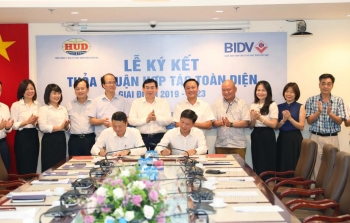 Tổng công ty HUD và Ngân hàng BIDV tổ chức Lễ ký kết Thỏa thuận hợp tác toàn diện giai đoạn 2019-2023