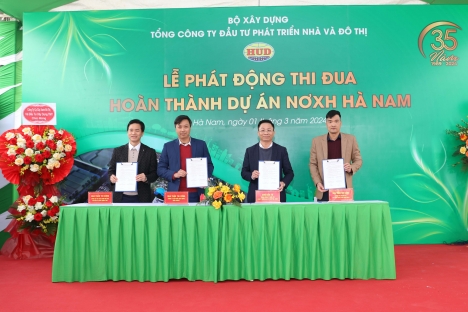 Tổng công ty HUD phát động thi đua hoàn thành Dự án NƠXH Hà Nam